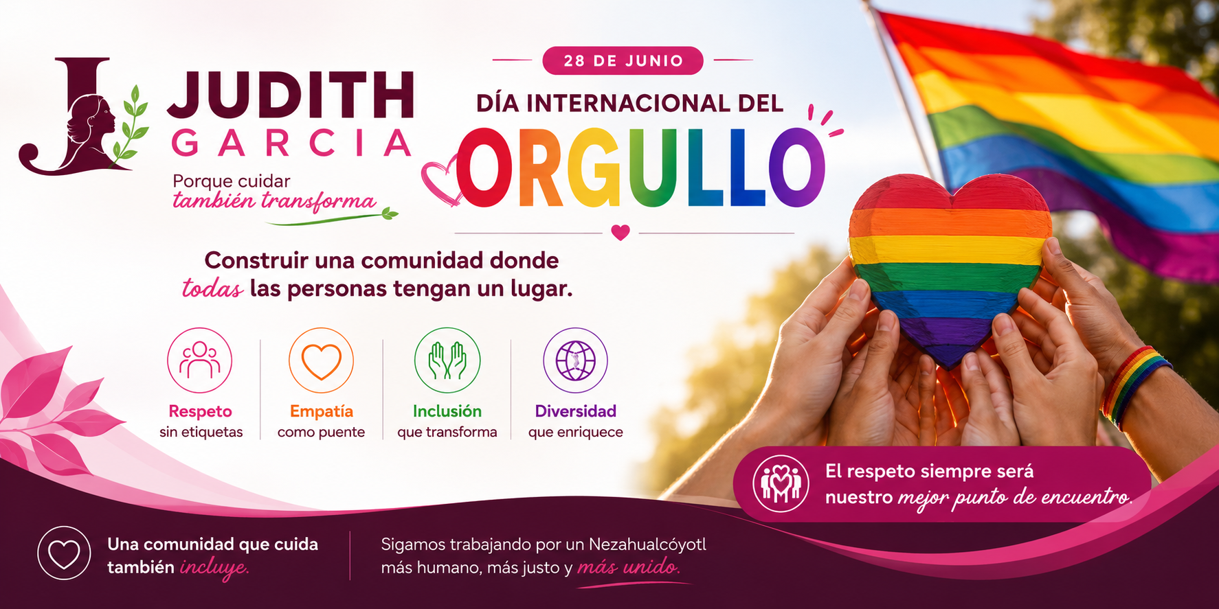 Día del Orgullo LGBT+: respeto, inclusión y comunidad para todas las personas